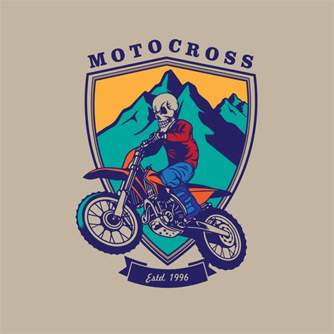 motocross logo vector illustration 21303288 Vector Art at Vecteezy