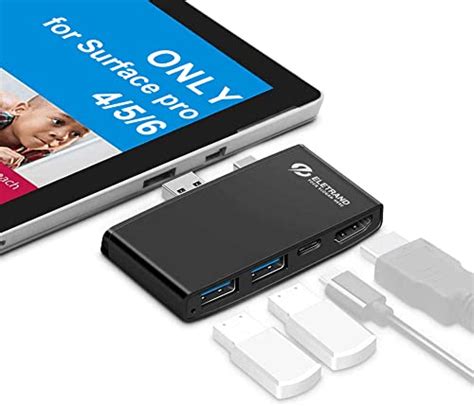 Surface Pro Adapter Hdmi Surface Dock Display Port to Hdmi Expansion USB Hub High Speed Dual USB ...