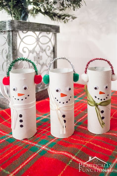 Diy Toilet Paper Roll Snowmen