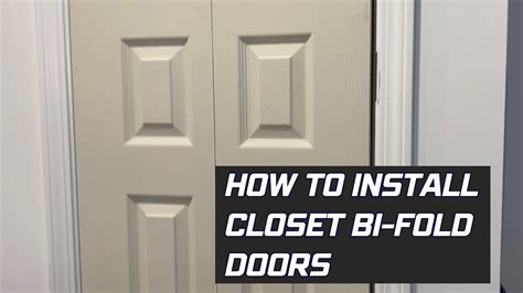 How To Install Bi Fold Closet Doors YouTube