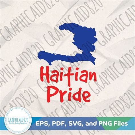 Haitian Pride Svg Haiti Ayiti Design Haitian American Vector File Flag