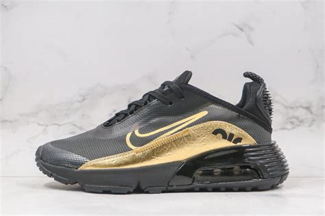 Men’s Nike Air Max 2090 Casual Shoes Black/Metallic Gold - FavSole.com