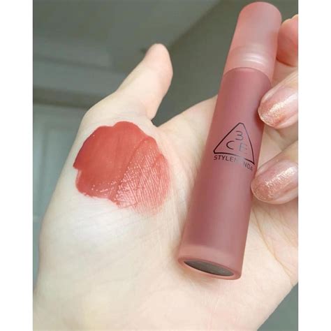 Son 3CE blur water tint mã LAYDOWN màu hồng nude tây Shopee Việt Nam