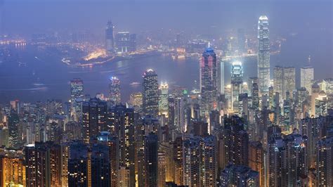 Wallpaper X Px Building City Cityscape Hong Kong Lights