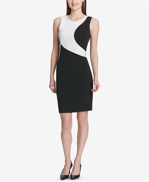 Calvin Klein Colorblocked Sheath Dress Macys