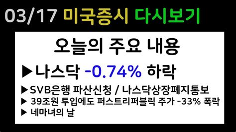 미국증시 테슬라 20230317 네마녀의날 Youtube