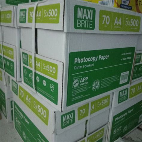 Jual Kertas Hvs A4 70 Gsm Maxi Brite 1 Dus Jakarta Selatan Alzan