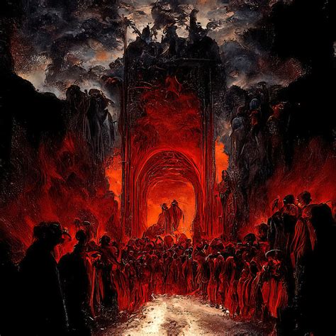 At the Gates of Hell, 04 Painting by AM FineArtPrints - Pixels 