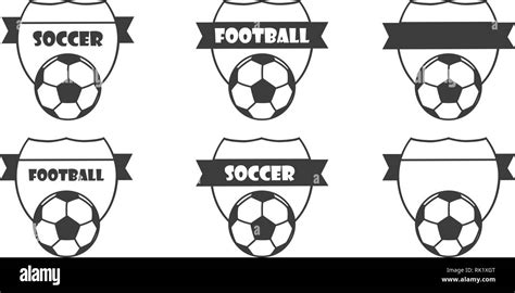 F Tbol F Tbol Club Vector Logo Insignia Plantillas Configuradas