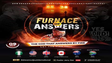 FURNACE OF ANSWERS THE GOD THAT ANSWERS BY FIRE LET THE FIRE FALL 1