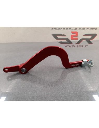 Pedale Freno Posteriore Originale Anodizzato Rosso Per Moto Fantic 50 125