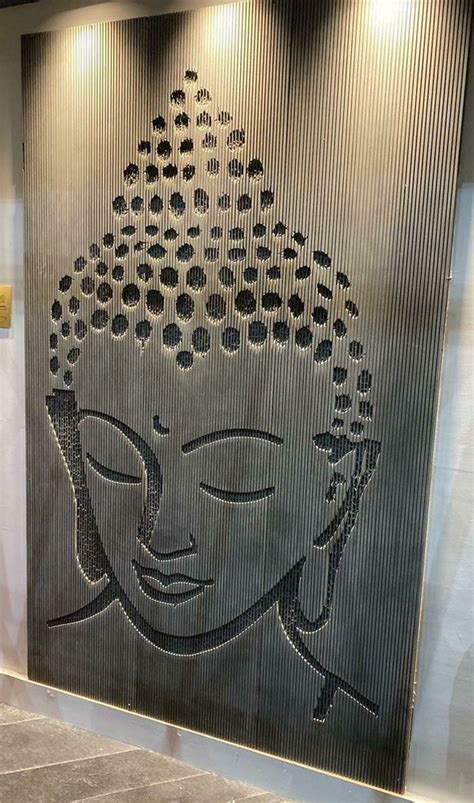 Sandstone Polished Stone Budha Wall Mural For Home And Office Size