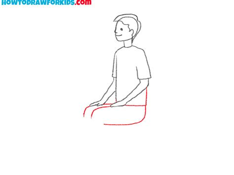 How To Draw A Sitting Person - Easy Drawing Tutorial For Kids