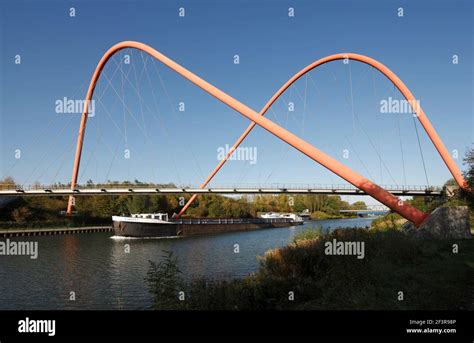 Nordsternpark Rote Brcke Doppelbogenbrcke Ber Den Rhein Herne