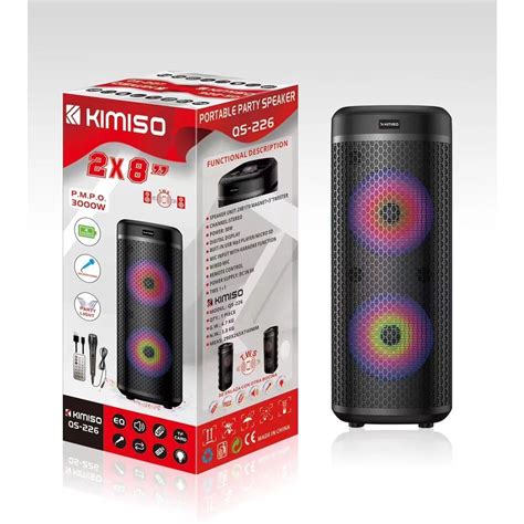 KIMISO QS 226 16inch PORTABLE PARTY SPEAKER Wireless And Bluetooth