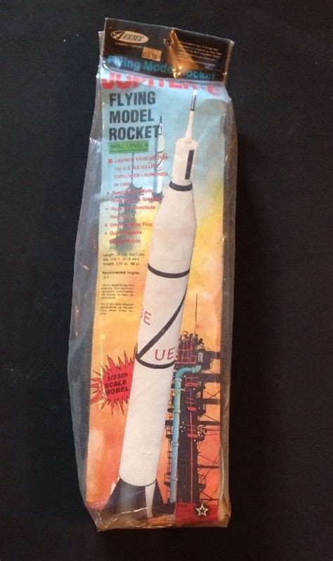 Vintage Estes Jupiter C 1976 Flying Model Rocket Unopened Model