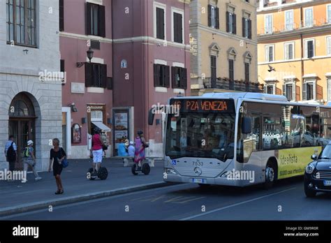 A Public Transit Bus in Rome Stock Photo - Alamy 