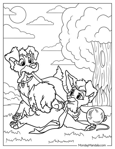 20 Lady And The Tramp Coloring Pages Free Printables