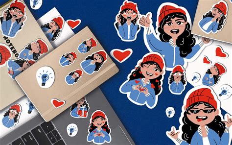 Stickers for Telegram " Red Riding Hood" on Behance