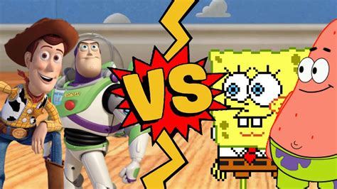 M U G E N Battles Woody Buzz Lightyear Vs Spongebob Patrick Toy