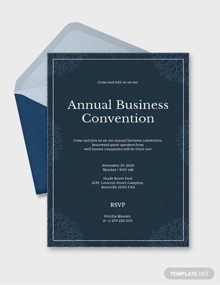 FREE 17+ Sample Business Invitation Templates in PDF | PSD | EPS | MS Word | Apple Pages ...