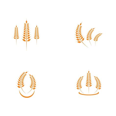 Premium Vector Agriculture Wheat Logo Template Vector Icon