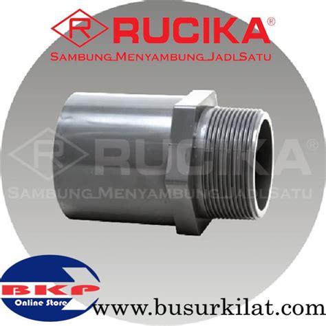 Jual SDL 1 X 3 4 Inch AW Pvc Rucika Sock Drat Luar SAMBUNGAN PIPA