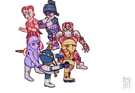 Gold Experience King Crimson Sex Pistols Sticky Fingers Purple Haze And 5 More Jojo No