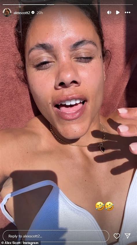 Bikini Clad Alex Scott And Jess Glynne Look Smitten As They Poke Fun At Each Other While Soaking