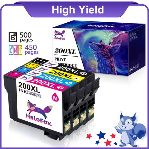 Epson 200XL Ink Cartridges for Expression XP, Workforce WF Series (1B ...