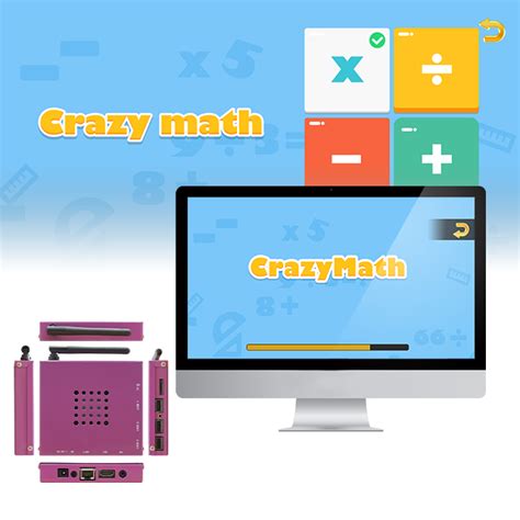 Crazy math kids friendly machine vidoe game console – Gamelinkbox