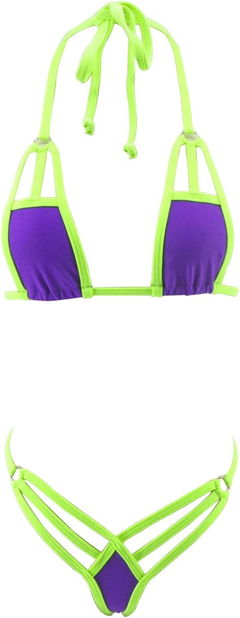 Sherrylo Strappy Micro Bikini G String Thong Mini Bathing Suit Sexy