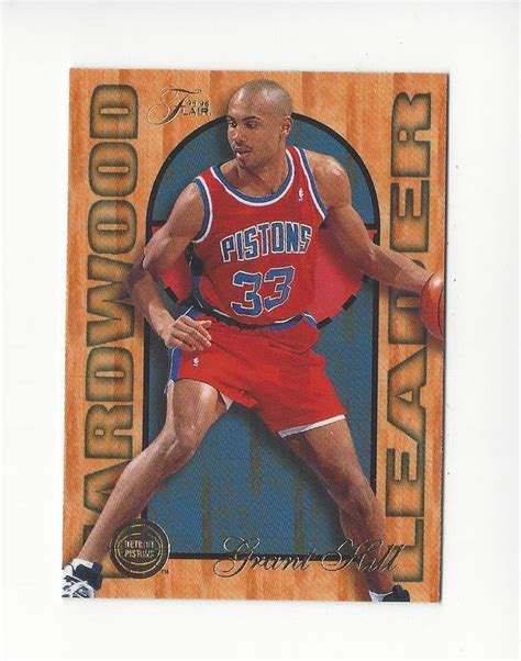 Fleer Flair Hardwood Leaders Grant Hill Pistons Ebay