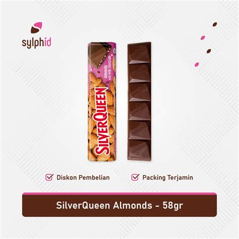 Jual SilverQueen Almond Milk Chocolate 58 Gr Cokelat Silver Queen