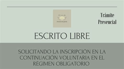 Introducir Imagen Modelo De Escrito Libre Solicitando La Modalidad