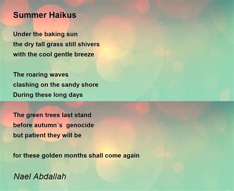 Haiku Examples About Summer