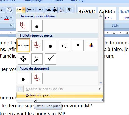 PC Astuces Bien utiliser les listes à puces