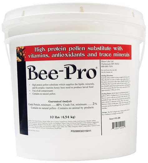 Bee Pro Pollen Substitute West Coast Bee Supply 2017 Ltd