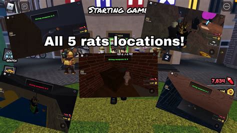 Roblox The Mad Murder X All Rats Locations Youtube