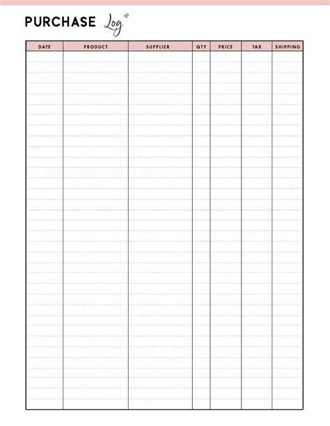 Free Printable Purchase Order Tracker World Of Printables