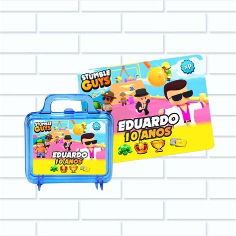 Rótulo Maletinha Stumble Guys Elo7 Produtos Especiais