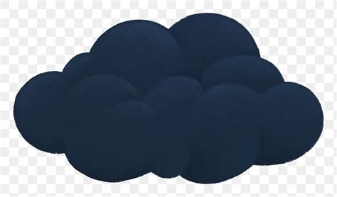 Dark blue cloud png sticker, | Premium PNG Illustration - rawpixel