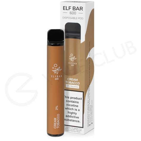 Cream Tobacco Elf Bar Disposable Vape