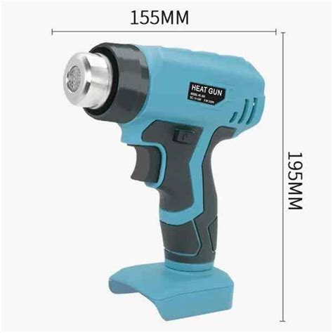 Cordless Hot Air Gun Portable Electric Heat Gun With 4 Nozzle Automods