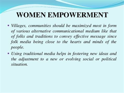 Role Of Mass Media In Women Empowerment