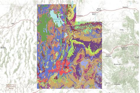 Geology Of Utah Usa Data Basin