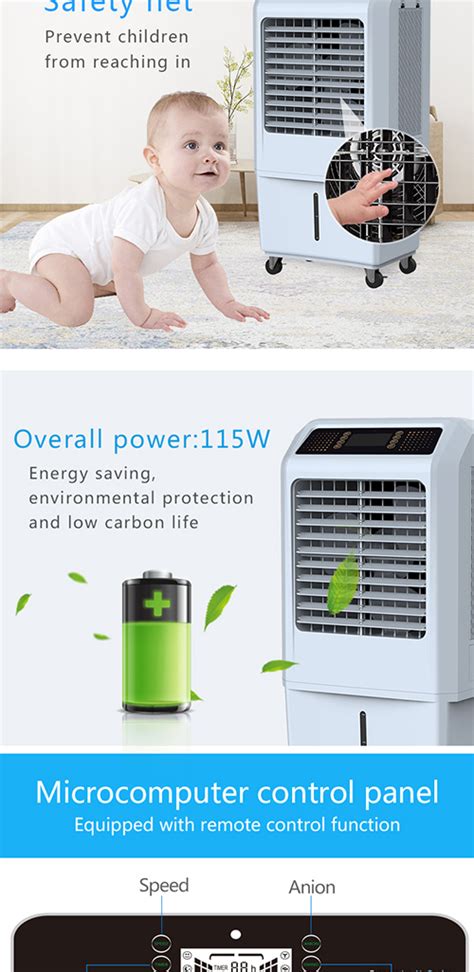 H Timer Energy Saving Air Cooler M H Airflow Anion Function