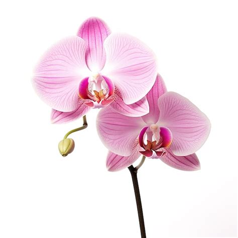 Premium Photo | Orchid white background isolated