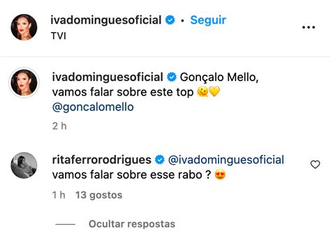 Rita Ferro Rodrigues deixa comentário peculiar a Iva Domingues