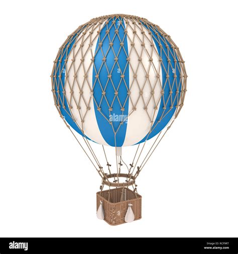 Vintage Hot Air Balloon Isolated Stock Photo Alamy